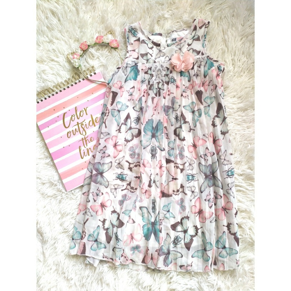 H&M Girls Butterfly Shift Dress